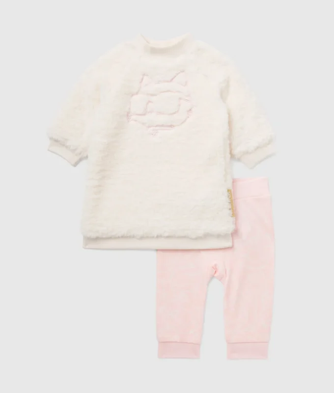 Set regalo con vestito e leggings Ikon per neonati Set regalo con vestito e leggings Ikon per neonati
