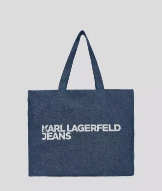SHOPPER IN DENIM CON LOGO