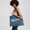 SHOPPER IN DENIM CON LOGO