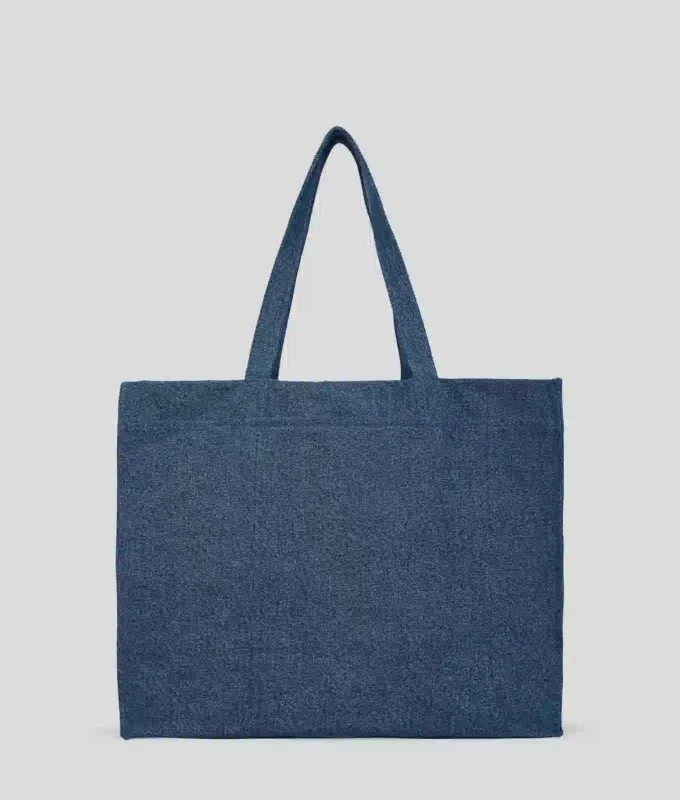 SHOPPER IN DENIM CON LOGO