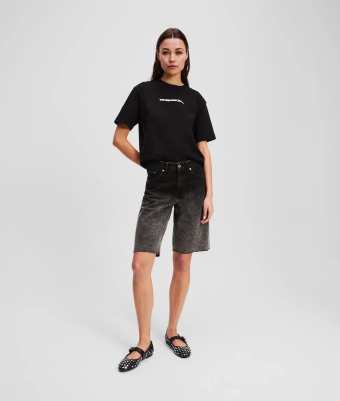 SHORTS IN DENIM OMBRÉ SHORTS IN DENIM OMBRÉ