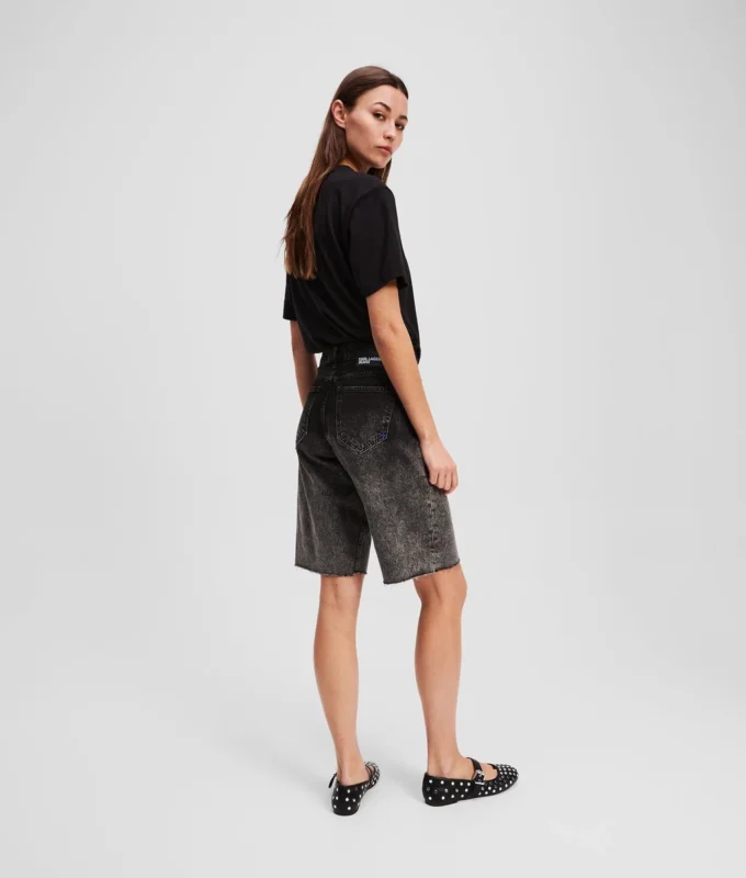 SHORTS IN DENIM OMBRÉ SHORTS IN DENIM OMBRÉ