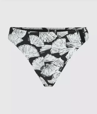 Slip bikini con stampa a ventaglio