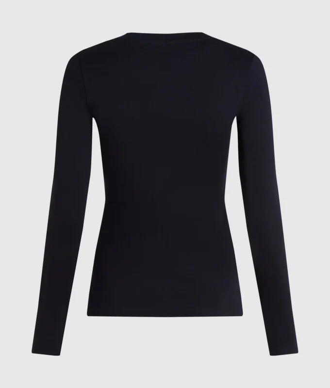 T-shirt a maniche lunghe con bottoni T-shirt a maniche lunghe con bottoni