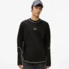 T-shirt a maniche lunghe con cuciture a contrasto T-shirt a maniche lunghe con cuciture a contrasto