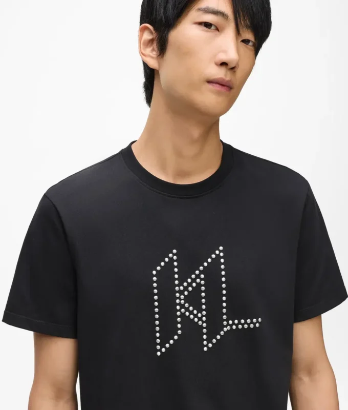 T-shirt con borchie Karl DNA T-shirt con borchie Karl DNA