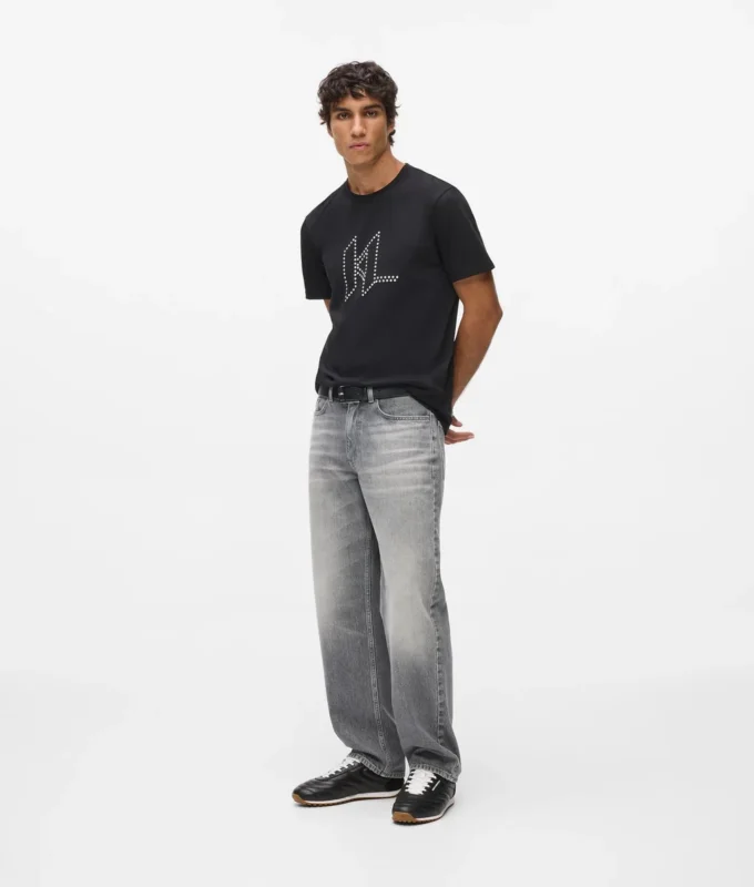 T-shirt con borchie Karl DNA T-shirt con borchie Karl DNA