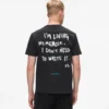 T-shirt con citazione di Karl T-shirt con citazione di Karl