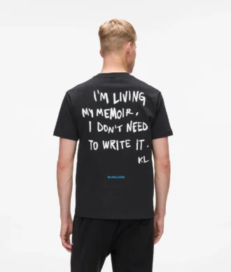 T-shirt con citazione di Karl