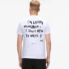 T-shirt con citazione di Karl