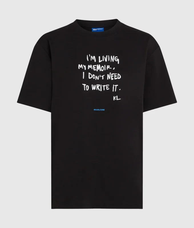 T-shirt con citazione di Karl T-shirt con citazione di Karl