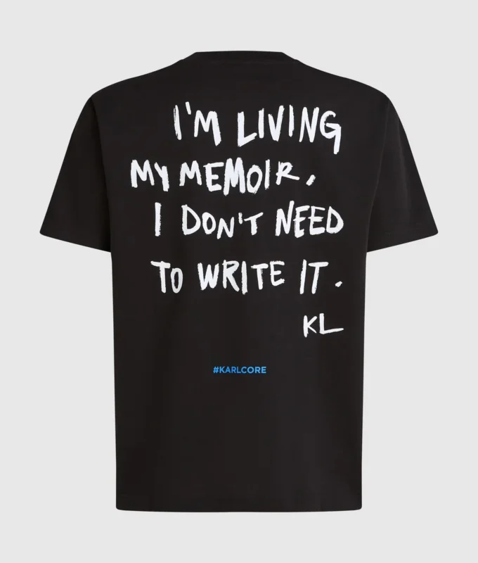 T-shirt con citazione di Karl T-shirt con citazione di Karl