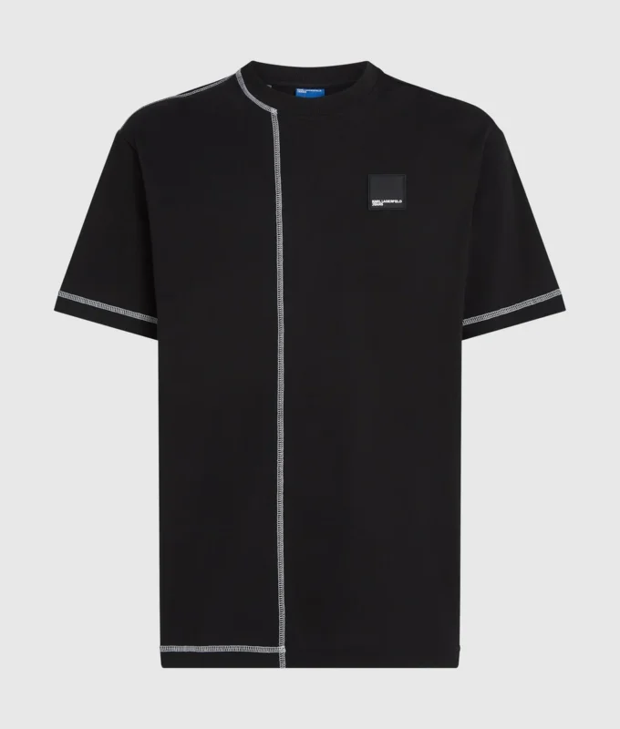 T-shirt con cuciture a contrasto T-shirt con cuciture a contrasto