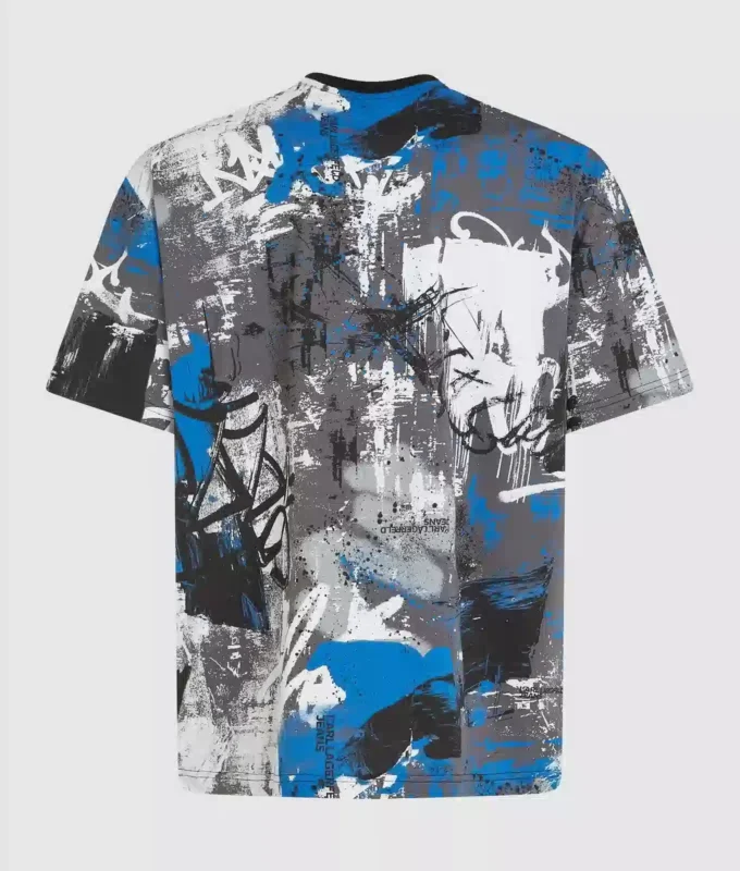 T-shirt con effetto vernice su tutta la superficie T-shirt con effetto vernice su tutta la superficie