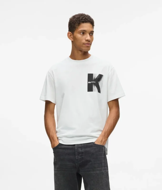 T-shirt con grafica K T-shirt con grafica K