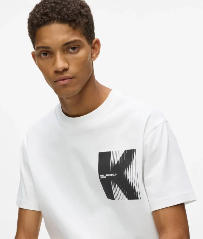 T-shirt con grafica K T-shirt con grafica K