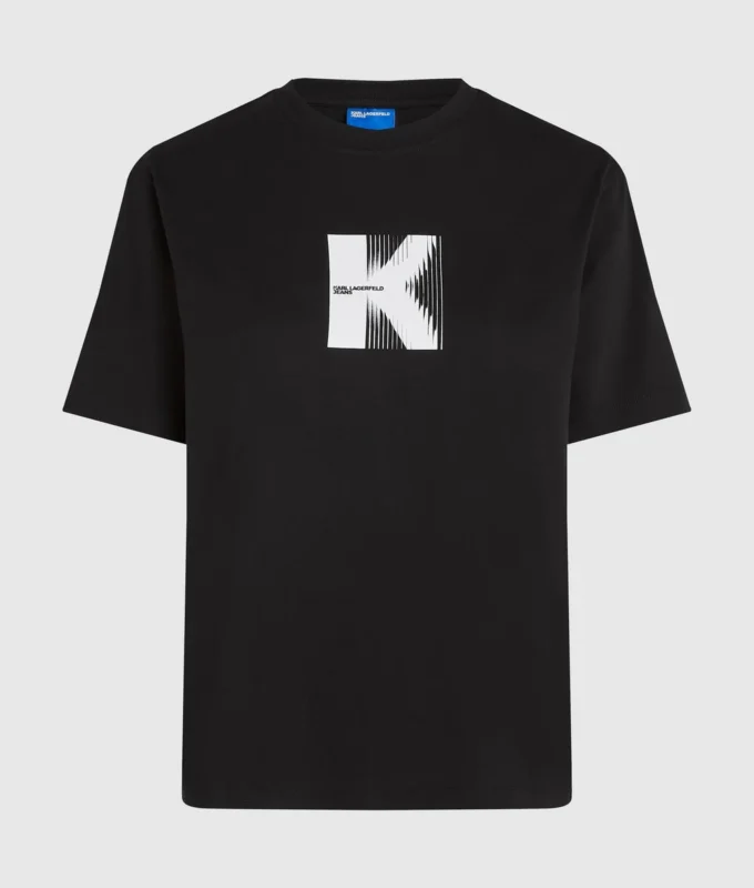 T-shirt con grafica K T-shirt con grafica K