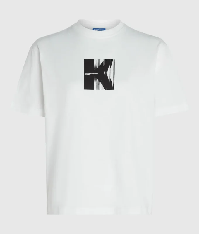 T-shirt con grafica K T-shirt con grafica K