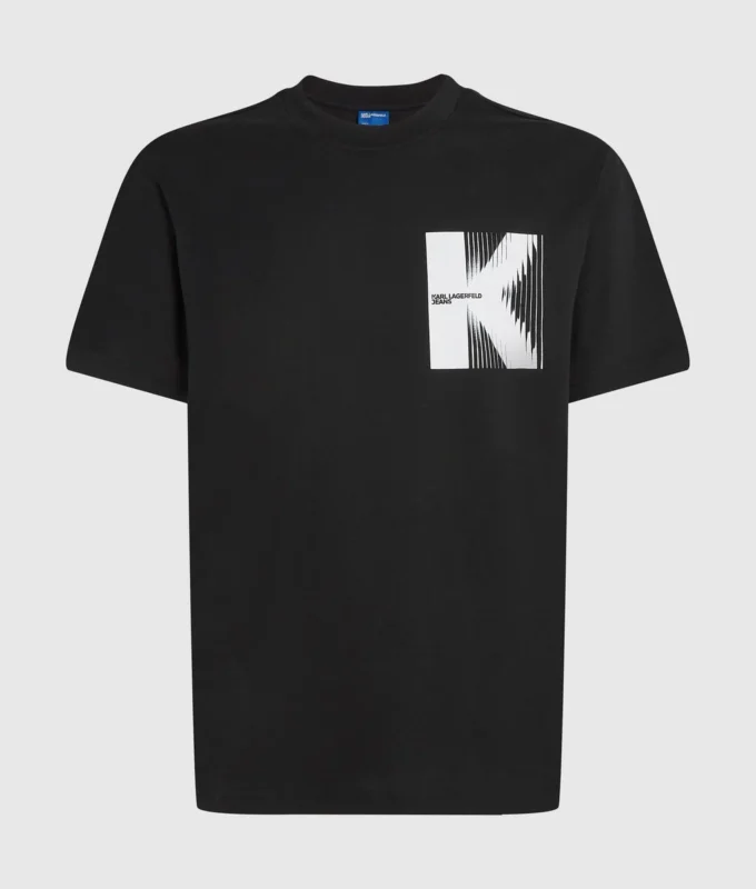 T-shirt con grafica K T-shirt con grafica K