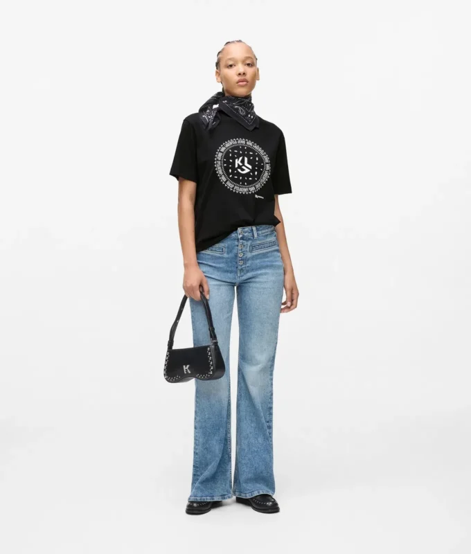 T-shirt con logo bandana T-shirt con logo bandana