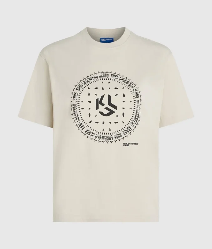T-shirt con logo bandana T-shirt con logo bandana