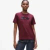 T-shirt con logo in paillettes T-shirt con logo in paillettes