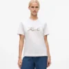 T-shirt con logo in paillettes T-shirt con logo in paillettes