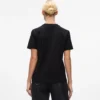 T-shirt con logo in paillettes T-shirt con logo in paillettes