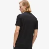 T-shirt con logo in raso T-shirt con logo in raso