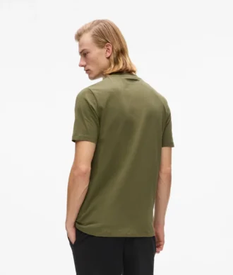 T-shirt con logo in raso