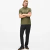 T-shirt con logo in raso T-shirt con logo in raso
