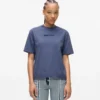 T-shirt con logo lavato T-shirt con logo lavato