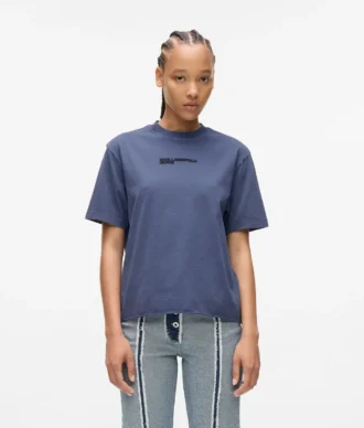 T-shirt con logo lavato