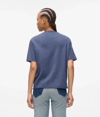 T-shirt con logo lavato