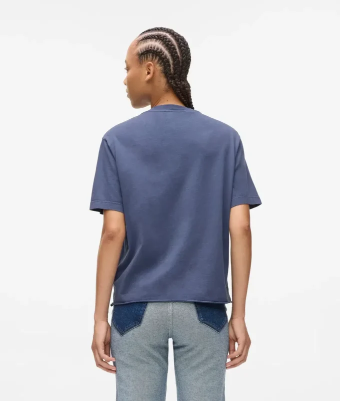 T-shirt con logo lavato T-shirt con logo lavato