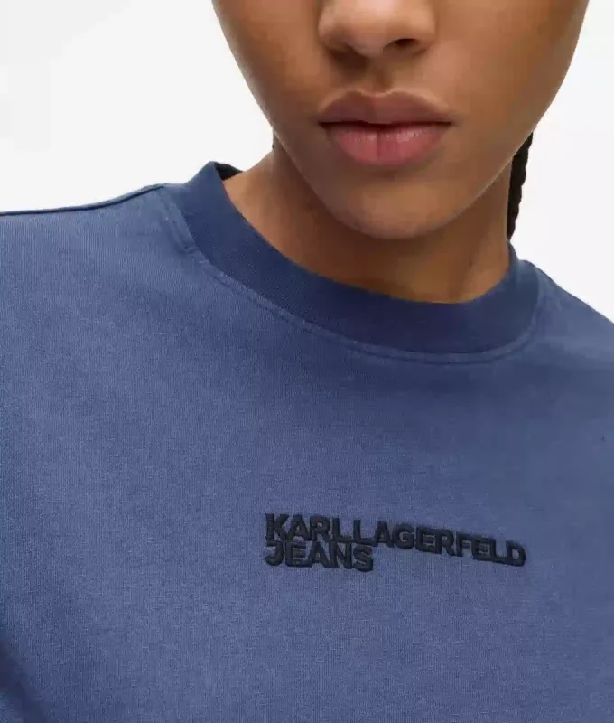 T-shirt con logo lavato T-shirt con logo lavato