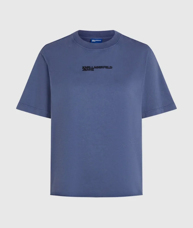 T-shirt con logo lavato T-shirt con logo lavato