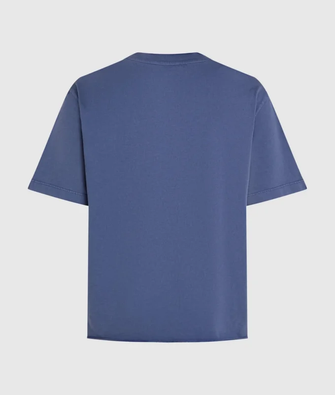 T-shirt con logo lavato T-shirt con logo lavato
