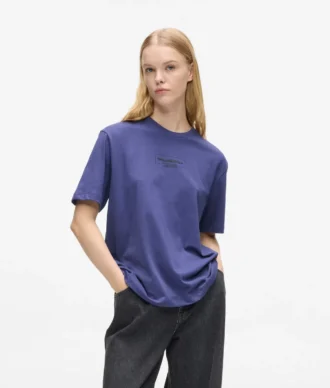 T-shirt con logo Outline