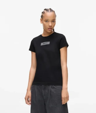 T-shirt con logo riflettente