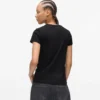 T-shirt con logo riflettente T-shirt con logo riflettente