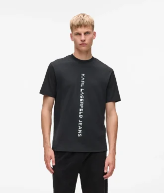 T-shirt con logo verticale