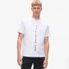 T-shirt con logo verticale T-shirt con logo verticale