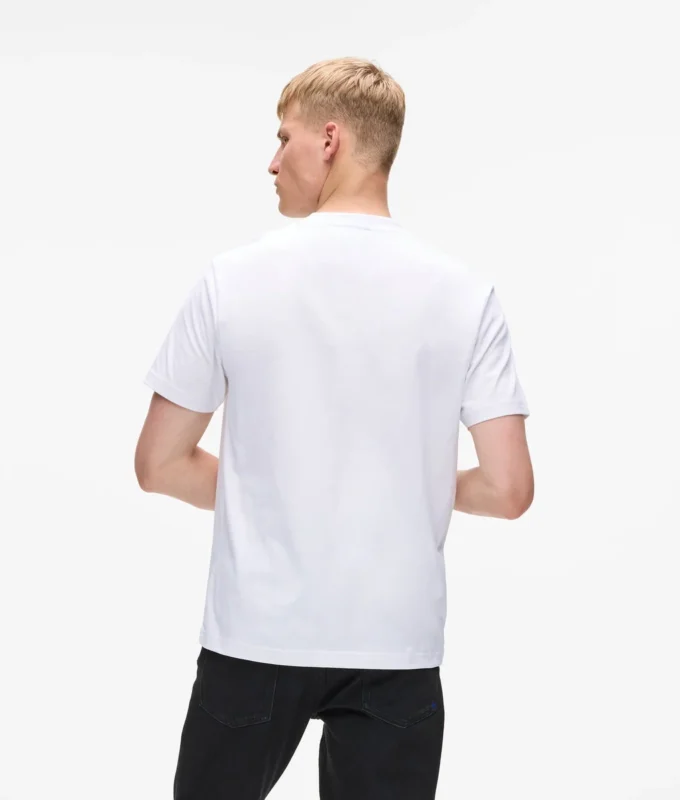 T-shirt con logo verticale T-shirt con logo verticale