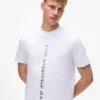 T-shirt con logo verticale T-shirt con logo verticale
