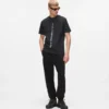 T-shirt con logo verticale