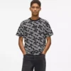 T-shirt con monogramma all-over