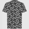 T-shirt con monogramma all-over