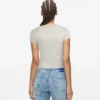 T-shirt con monogramma borchiato T-shirt con monogramma borchiato