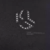 T-shirt con monogramma borchiato T-shirt con monogramma borchiato